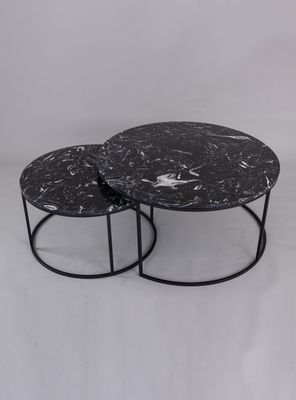 Imagen 2 del producto Set de Mesas de Centro Anidadas Mármol Grande y Pequeña