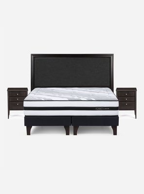 Imagen 2 del producto Cama Europea Driven 2 Plazas Base Dividida + Set Muebles Nolita