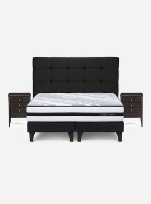 Imagen 2 del producto Cama Europea Driven 2 Plazas Base Dividida + Set Muebles Issey