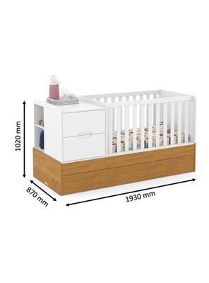 Imagen 2 del producto Cuna Formare Multifunción Blanco Eco Wood