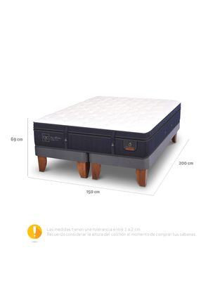 Imagen 2 del producto Cama Europea Super Premium 2 Plazas Base Dividida