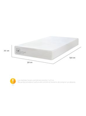 Imagen 2 del producto Colchón Smart Lite 1 Plaza x 190 cm