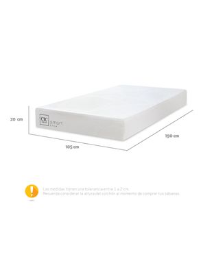 Imagen 2 del producto Colchón Smart Lite 1.5 Plazas x 190 cm