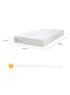 Imagen 2 del producto Colchón Smart Lite Spring 1.5 Plazas x 190 cm