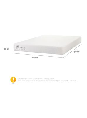 Imagen 2 del producto Colchón Smart Lite Spring 2 Plazas x 190 cm
