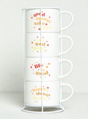 Set 4 Tazas Quotes