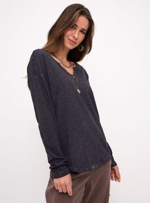 Polera Con Proceso De Desgastado