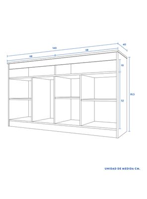 Imagen 2 del producto Rack TV 60"" Murillo Nogal