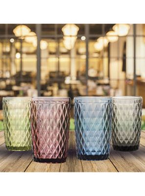 Set de 4 Vasos Color Murano Vicenza 350 ml