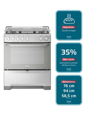 Imagen 2 del producto Cocina a Gas 5 Quemadores F 5500 T Espejado