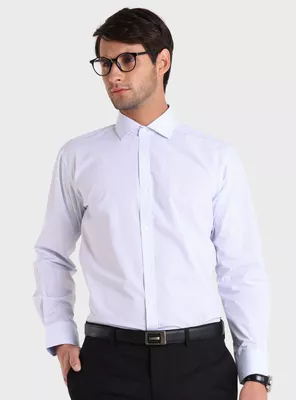 Camisa Regular Fit Cuadros Manga Larga