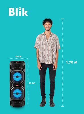 Imagen 2 del producto Parlante Bluetooth Wave Max 1 4000W PMPO