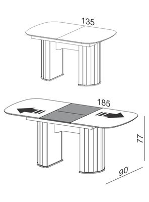 Imagen 2 del producto Juego Comedor Extensible + 6 Sillas