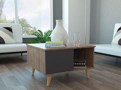 Imagen 2 del producto Mesa TuHome Centro Salem Miel Plomo