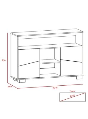 Imagen 2 del producto Arrimo TuHome Fraktal Habano Miel