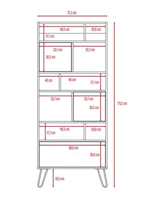 Imagen 2 del producto Biblioteca Vassel Habano Blanco TuHome
