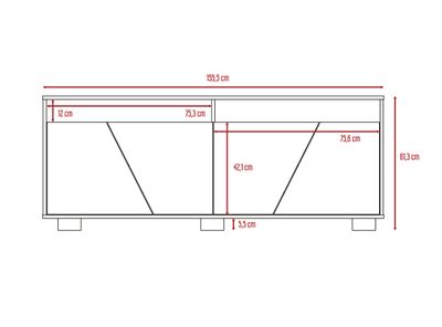 Imagen 2 del producto Rack TV 70"" Fraktal Habano Miel TuHome