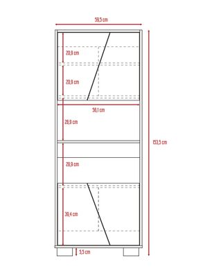 Imagen 2 del producto Biblioteca Fraktal Habano Miel TuHome