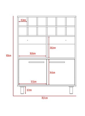 Imagen 2 del producto Bar TuHome Kaia Wengue Miel