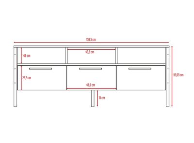 Imagen 2 del producto Rack TuHome TV 60"" Magnum Miel