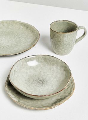 Imagen 2 del producto Set Vajilla 24 Piezas Arcilla Verde Cerámica