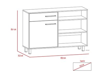 Imagen 2 del producto Arrimo + Mesa Centro Kaia Negro Miel TuHome