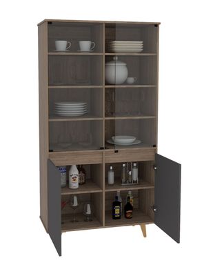 Vitrina Salem Miel Plomo TuHome