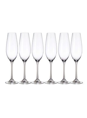 Set 6 Copas Cristal Champaña Sarah 260 ml
