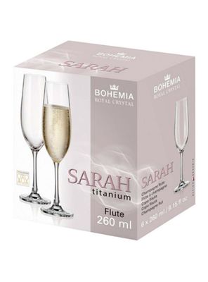 Imagen 2 del producto Set 6 Copas Cristal Champaña Sarah 260 ml