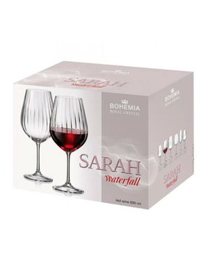 Imagen 2 del producto Set 6 Copas Cristal Tinto Sarah Waterfall 520 ml