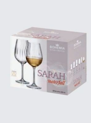 Imagen 2 del producto Set 6 Copas Cristal Blanco Sarah Waterfall 400 ml