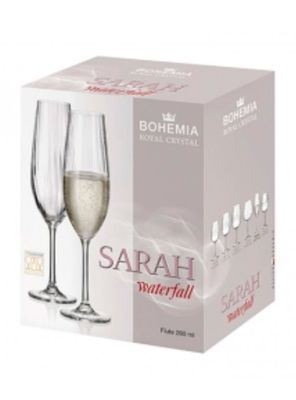 Imagen 2 del producto Set 6 Copas Cristal Espumante Sarah Waterfall 260 ml