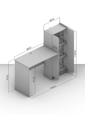 Imagen 2 del producto Escritorio Manaus 2 Puertas