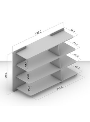 Imagen 2 del producto Estante Pietra Rustic 6 Espacios