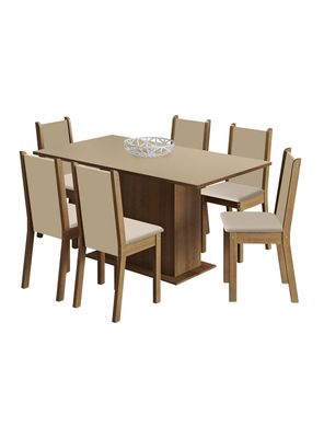 Juego de Comedor Suecia + 6 Sillas