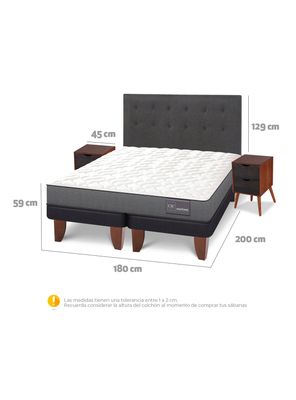 Imagen 2 del producto Cama Europea Anatomic King + Set Eufrates