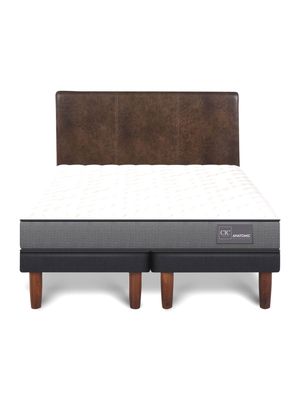 Imagen 2 del producto Cama Europea Anatomic 2 Plazas Base Dividida + Respaldo Baker