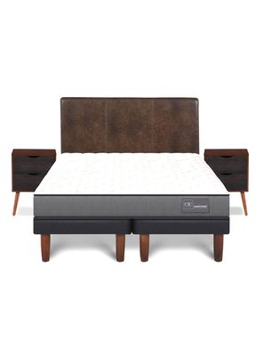 Imagen 2 del producto Cama Europea Anatomic King + Set Muebles Baker