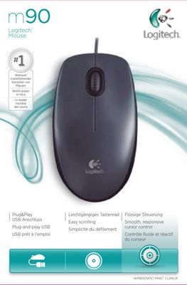 Imagen 2 del producto Mouse Logitech Alambrico M90 Negro