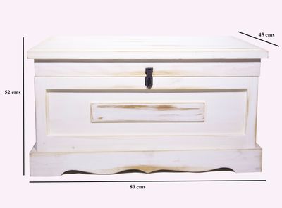 Imagen 2 del producto Mesa Kadar de Centro Baúl Blanco