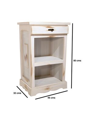 Imagen 2 del producto Velador Blanco Decapado 1C