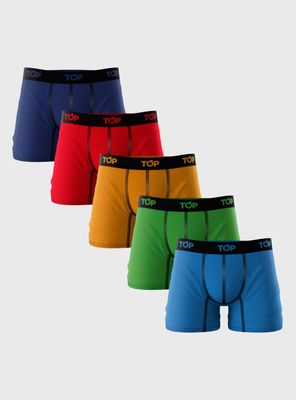 Pack Boxer Algodón 5 Piezas