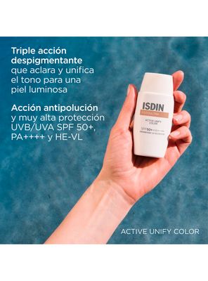 Imagen 2 del producto Active Unify COLOR Fusion Fluid ISDIN 50 ml SPF 50+