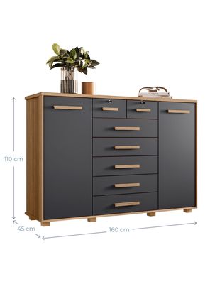 Imagen 2 del producto Cómoda Fontana 2 Puertas 7 Cajones