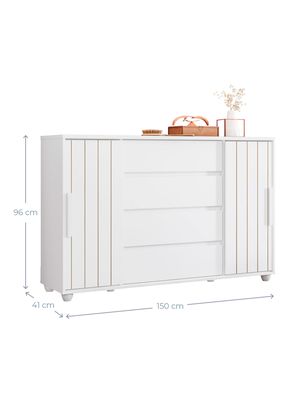 Imagen 2 del producto Cómoda Evidenza Light 2 Puertas 4 Cajones