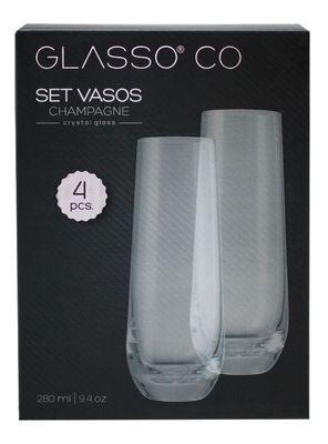 Imagen 2 del producto Set 4 Vasos Champagne 280 ml