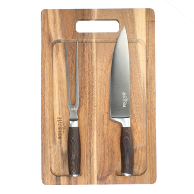Imagen 1 del producto Set Tenedor + Cuchillo + Tabla 40x26 cm