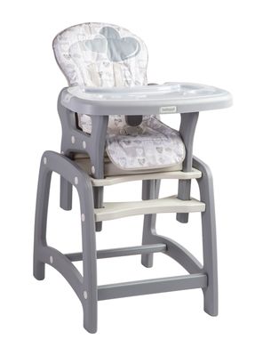 Silla de Comer Portatil Kinder SX Gris Bebesit