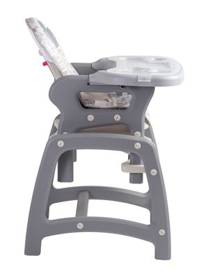 Imagen 2 del producto Silla de Comer Portatil Kinder SX Gris Bebesit