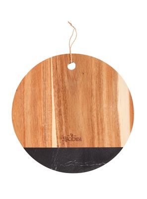 Tabla Piqueo Redonda Mármol 25 cm